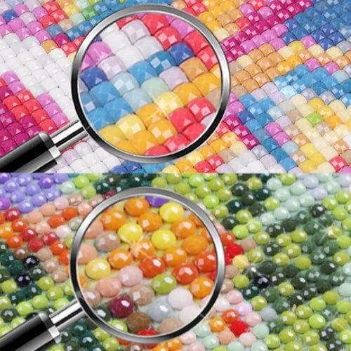 Eckige oder runde Diamond Painting Steine? - Kreativsein.shop