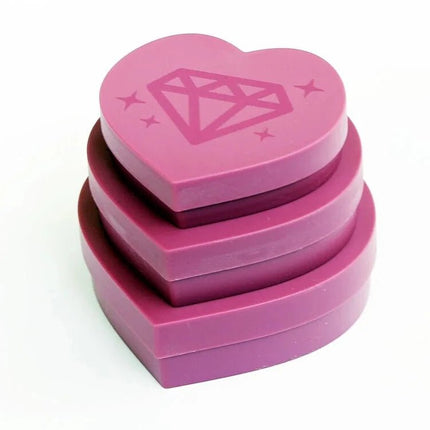 3 Ablageschalen in Herzform - Diamond Painting - Kreativsein.shop