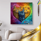 3 Kätzchen im Herz - Malen nach Zahlen - Kreativsein.shop