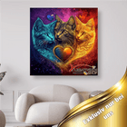 3 Katzen als Herz - 5D DIY Diamond Painting - Kreativsein.shop