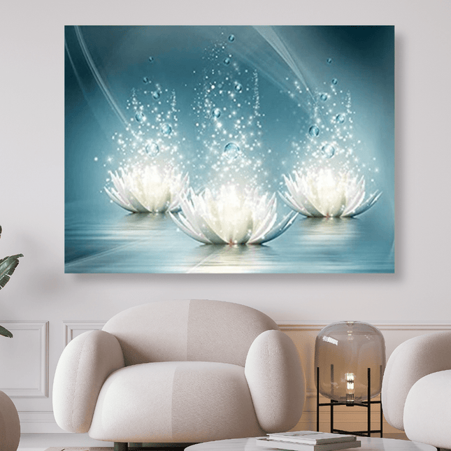3 Lotusblüten - 5D DIY Diamond Painting - Kreativsein.shop