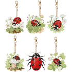 6 x Marienkäfer Schlüsselanhänger - Diamond Painting - Kreativsein.shop