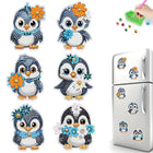6 x Pinguin Magnet - Diamond Painting - Kreativsein.shop