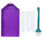 Ablageschiffchen mit 3 Abtrennungen und Pinsel - Diamond Painting - Kreativsein.shop