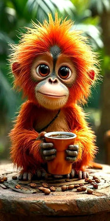 Äffchen alles klar - 5D DIY Diamond Painting - Kreativsein.shop