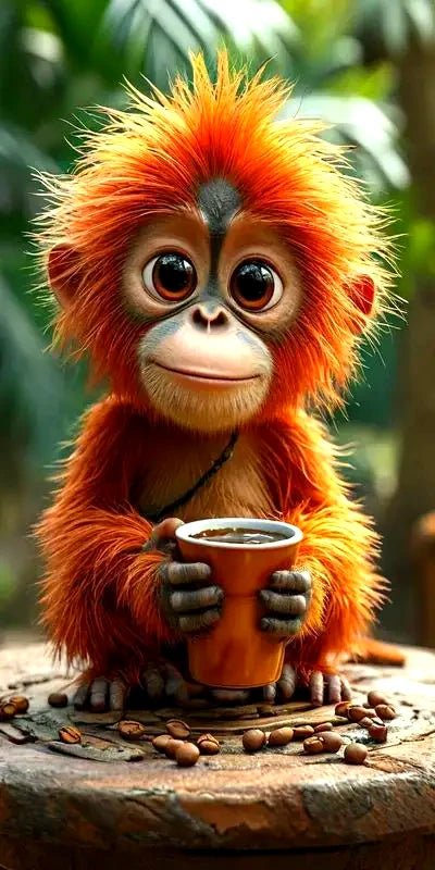 Äffchen alles klar - 5D DIY Diamond Painting - Kreativsein.shop