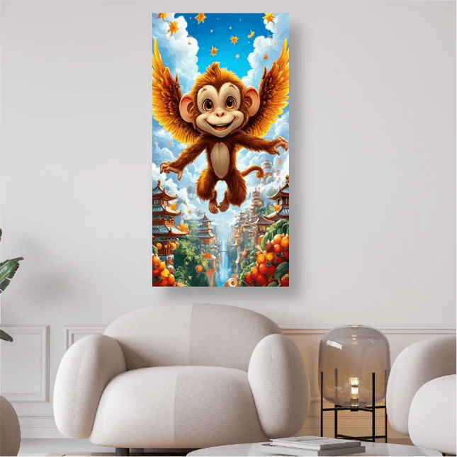 Äffchen mit Flügel - 5D DIY Diamond Painting - Kreativsein.shop