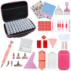 Aufbewahrungskoffer mit 60 Dosen + XXL Zubehör SET - Diamond Painting