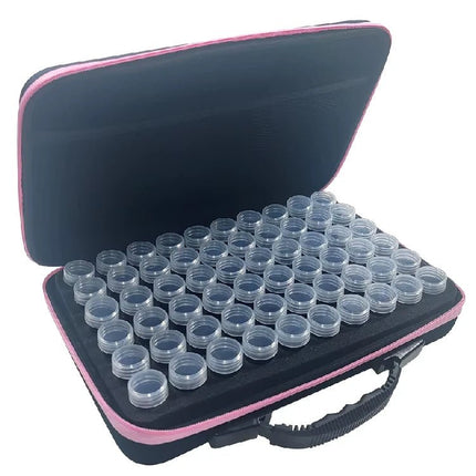 Aufbewahrungskoffer mit 60 runden Dosen - Diamond Painting