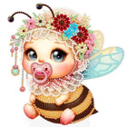 Bienchen mit Schnuller Aufsteller - Diamond Painting - Kreativsein.shop