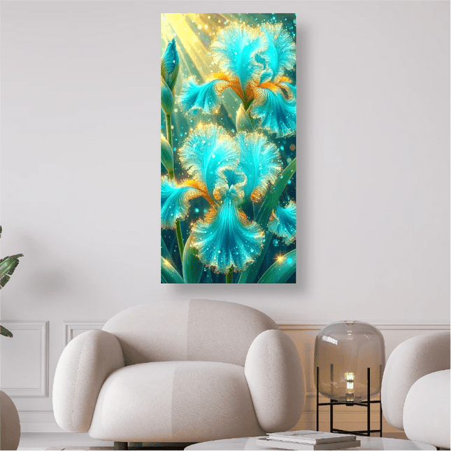 Blaue Irisblüte - 5D DIY Diamond Painting - Kreativsein.shop