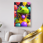 Bunter Drache mit Luftballons - 5D DIY Diamond Painting - Kreativsein.shop