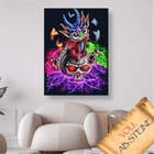 Bunter Drache sitzt auf Schädel - Voll AB 5D DIY Diamond Painting - Kreativsein.shop