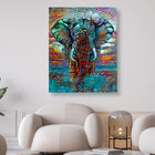 Bunter Elefant Abstrakt - 5D DIY Diamond Painting - Kreativsein.shop
