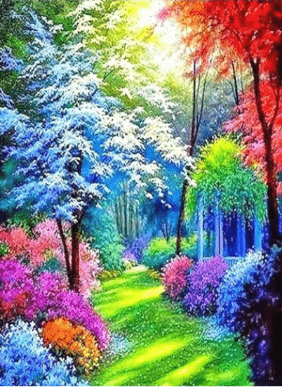 Bunter Wald im Herbst - 5D DIY Diamond Painting - Kreativsein.shop