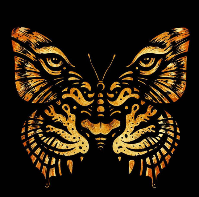 Der Tiger im Schmetterling - 5D DIY Diamond Painting - Kreativsein.shop