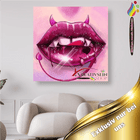 Der Vampirmund - Malen nach Zahlen - Kreativsein.shop