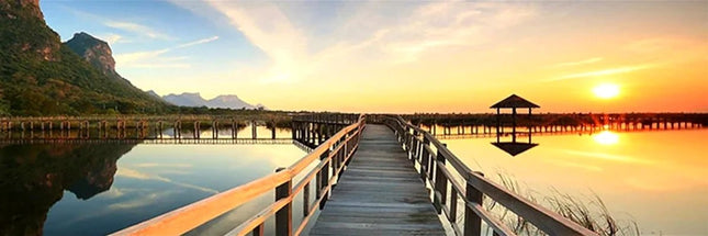 Die Brücke zum Meer - 5D DIY Diamond Painting - Kreativsein.shop