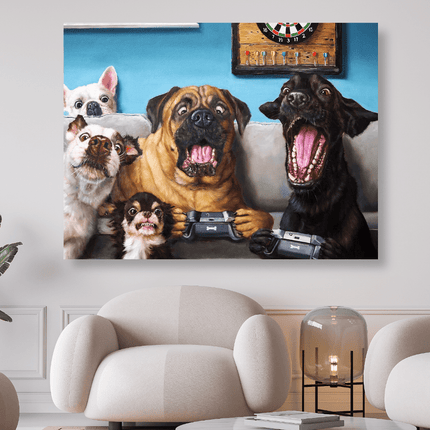 Die Gamer Hundebande - 5D DIY Diamond Painting - Kreativsein.shop