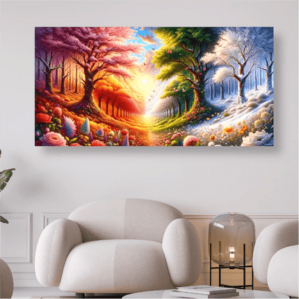 Die vier Jahreszeiten - 5D DIY Diamond Painting - Kreativsein.shop