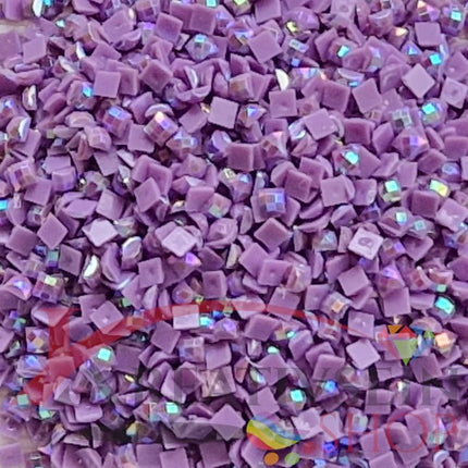 DMC 209 Lavender DK - eckige Steine - Aurora Borealis (AB) - Diamond Painting - Kreativsein.shop