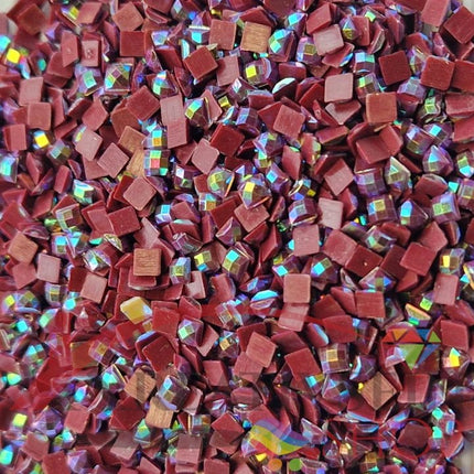 DMC 221 Shell Pink VY DK - eckige Steine - Aurora Borealis (AB) - Diamond Painting - Kreativsein.shop