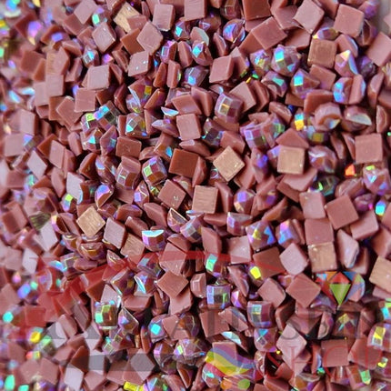 DMC 223 Shell Pink LT - eckige Steine - Aurora Borealis (AB) - Diamond Painting - Kreativsein.shop