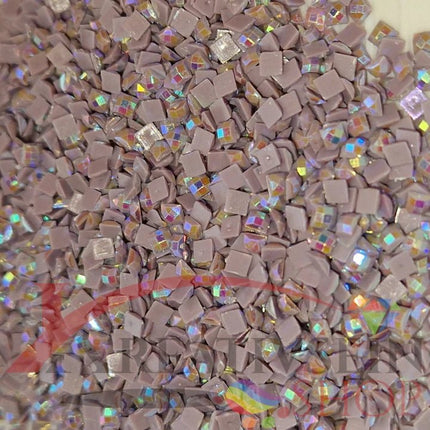 DMC 3042 Antique Violet LT - eckige Steine - Aurora Borealis (AB) - Diamond Painting - Kreativsein.shop