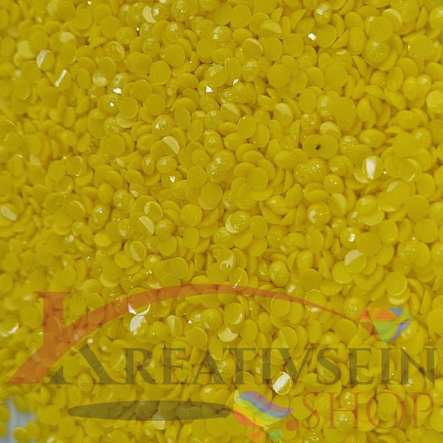 DMC 307 Lemon - runde Steine - Fairy Dust - Diamond Painting - Kreativsein.shop