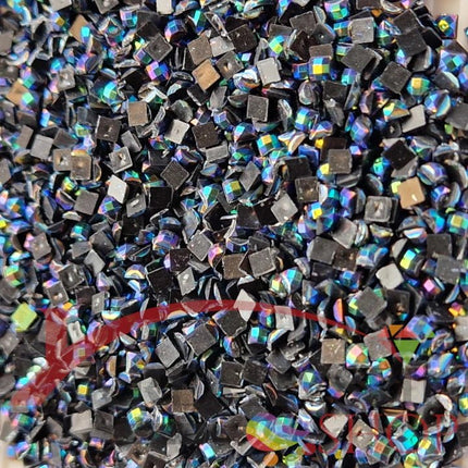 DMC 310 Black - eckige Steine - Aurora Borealis (AB) - Diamond Painting - Kreativsein.shop