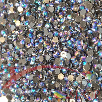 DMC 310 Black - runde Steine - Aurora Borealis (AB) - Diamond Painting - Kreativsein.shop