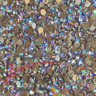 DMC 3371 Black Brown - runde Steine - Aurora Borealis (AB) - Diamond Painting - Kreativsein.shop