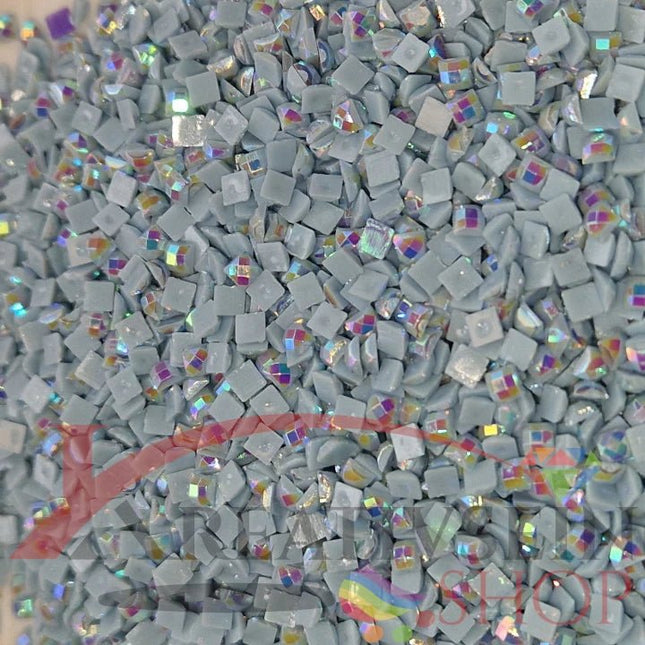 DMC 3752 Antique Blue VY LT - eckige Steine - Aurora Borealis (AB) - Diamond Painting - Kreativsein.shop