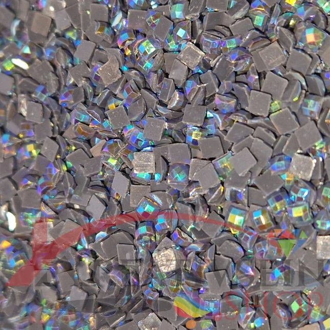 DMC 3799 Pewter Grey VY DK - eckige Steine - Aurora Borealis (AB) - Diamond Painting - Kreativsein.shop