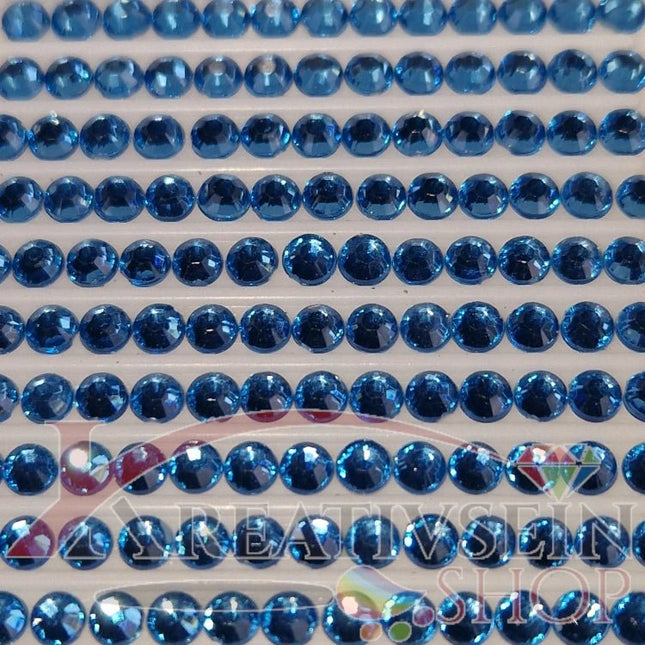 DMC 3807 Cornflower Blue - rund Steine - Strass - Diamond Painting - Kreativsein.shop