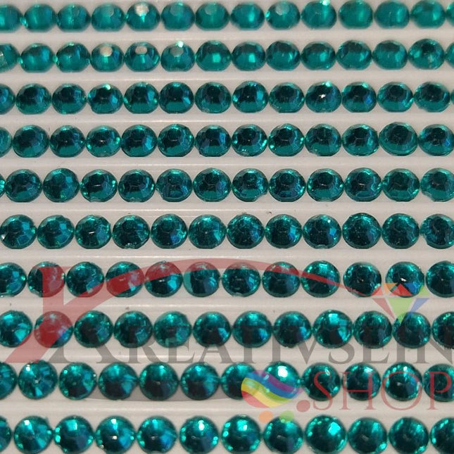 DMC 3808 Turquoise ULT VY DK - rund Steine - Strass - Diamond Painting - Kreativsein.shop