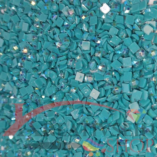 DMC 3812 Sea Green VY DK - eckige Steine - Aurora Borealis (AB) - Diamond Painting - Kreativsein.shop