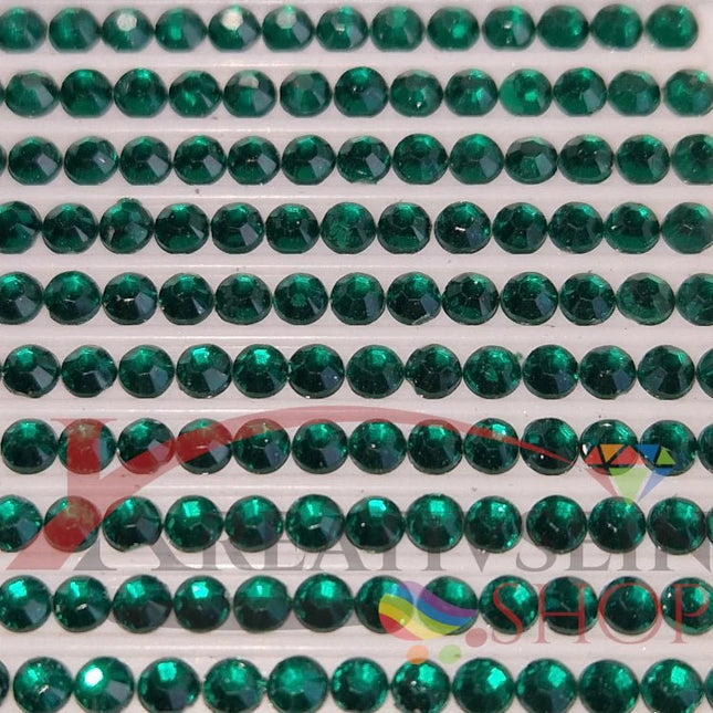 DMC 3815 Celadon Green DK - rund Steine - Strass - Diamond Painting - Kreativsein.shop