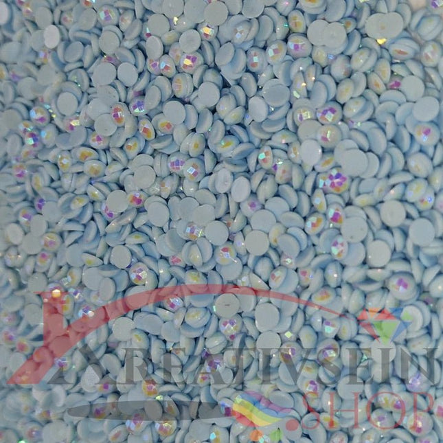 DMC 3841 Baby Blue PALE - runde Steine - Aurora Borealis (AB) - Diamond Painting - Kreativsein.shop