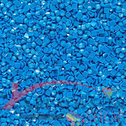 DMC 3844 Bright Turquoise DK - eckige Steine - Fairy Dust - Diamond Painting