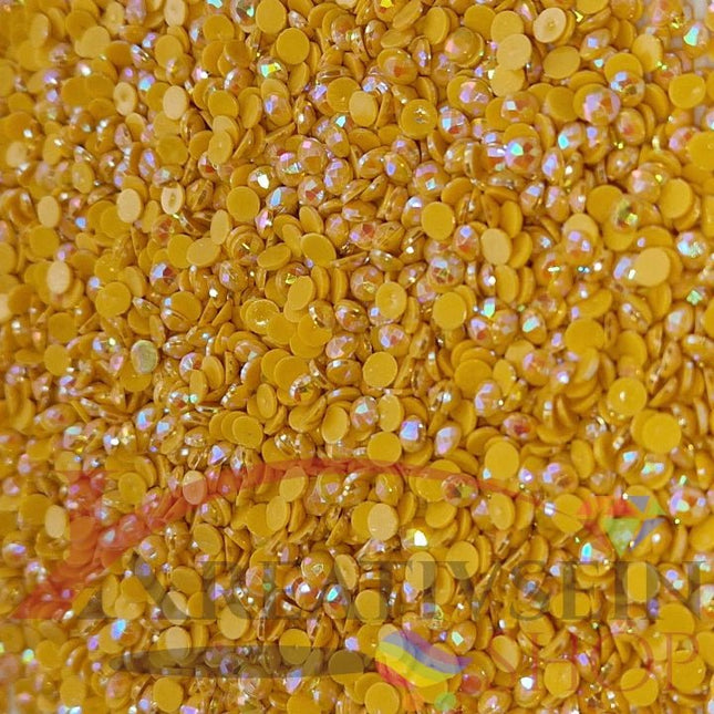 DMC 3852 Straw VY DK - runde Steine - Aurora Borealis (AB) - Diamond Painting - Kreativsein.shop