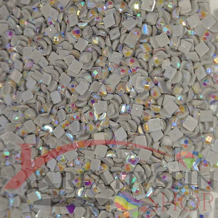 DMC 415 Pearl Grey - eckige Steine - Aurora Borealis (AB) - Diamond Painting - Kreativsein.shop