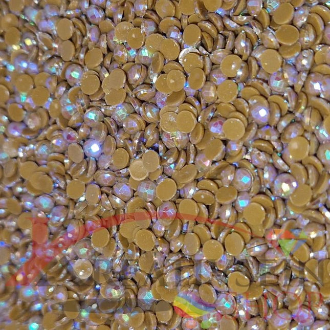 DMC 420 Hazelnut Brown DK - runde Steine - Aurora Borealis (AB) - Diamond Painting - Kreativsein.shop