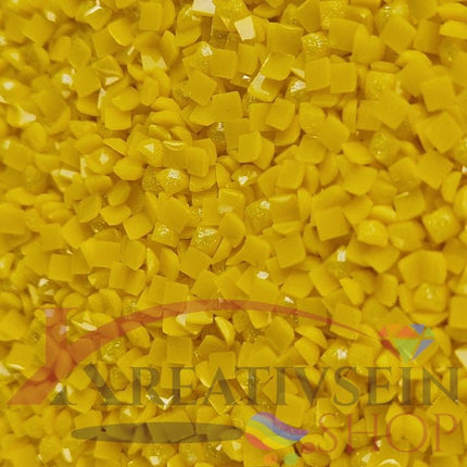 DMC 444 Lemon DK - eckige Steine - Fairy Dust - Diamond Painting - Kreativsein.shop