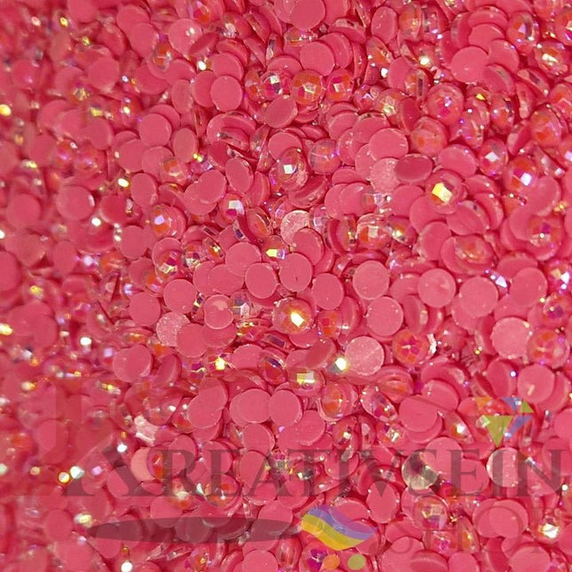 DMC 602 Cranberry MED - runde Steine - Aurora Borealis (AB) - Diamond Painting - Kreativsein.shop