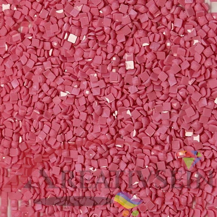 DMC 603 Cranberry - eckige Steine - Diamond Painting