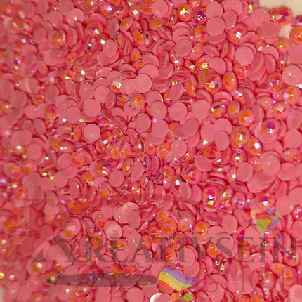 DMC 604 Cranberry LT - runde Steine - Aurora Borealis (AB) - Diamond Painting - Kreativsein.shop