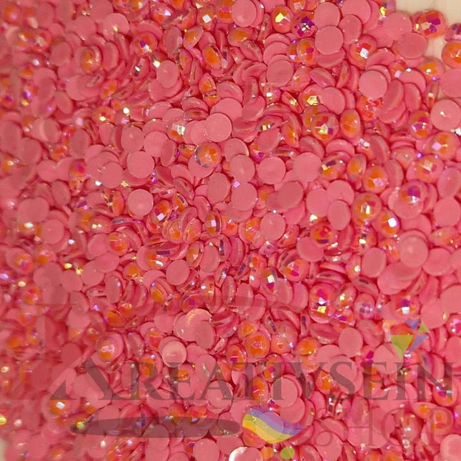 DMC 604 Cranberry LT - runde Steine - Aurora Borealis (AB) - Diamond Painting - Kreativsein.shop