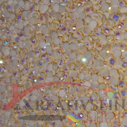 DMC 712 Cream - runde Steine - Aurora Borealis (AB) - Diamond Painting - Kreativsein.shop