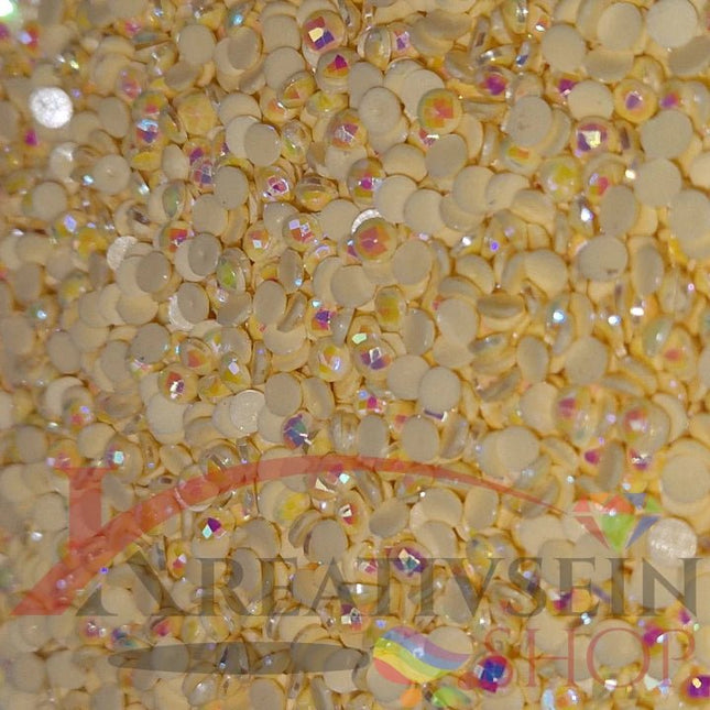 DMC 745 Yellow LT PALE - runde Steine - Aurora Borealis (AB) - Diamond Painting - Kreativsein.shop